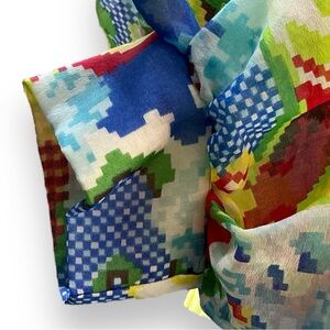 Vintage JH MIAMI Jack Hartley 60s 70s PSYCHEDELIC Tie front top RESORT hippie